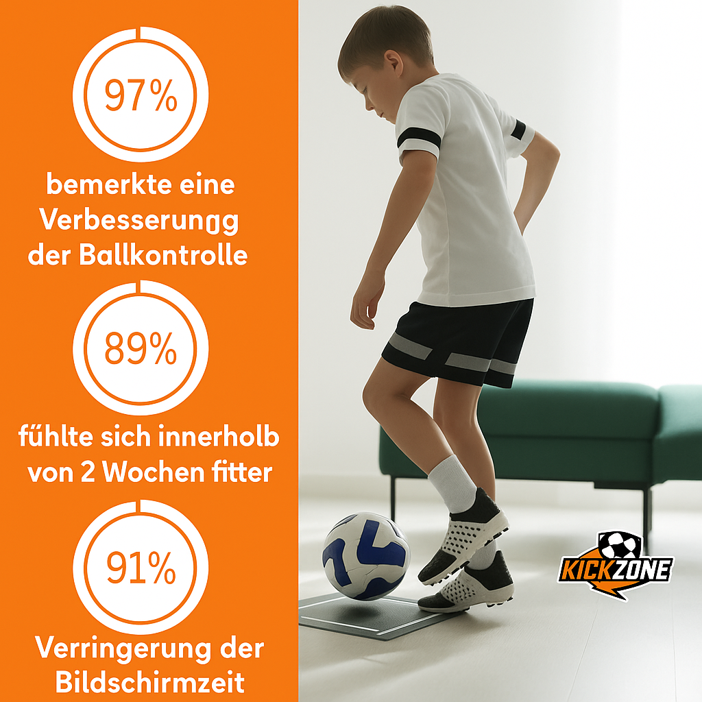 Kickzone™ Fußball-Trainingsmatte + GRATIS Fußballsocken & Trainingsprogramm
